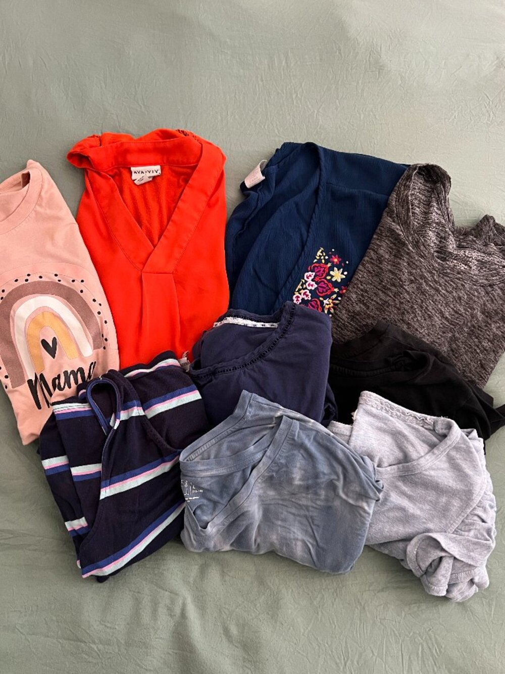 Women’s Clothing Bundle (9 Pieces) – Size L to 1X (Best Fit XL) Casual Everyday